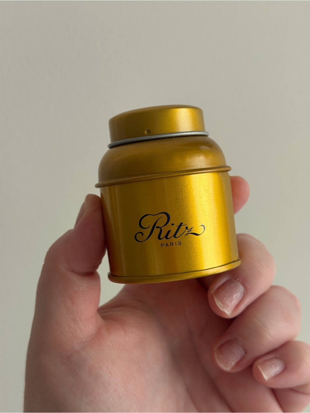 Ritz Paris Gold Tea Storage Tin - Small Coffee & Tea Accessory